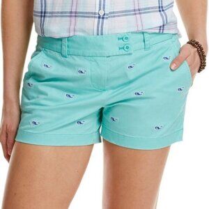 Vineyard Vines Mint Green Embroidered Whale Shorts – Size 12